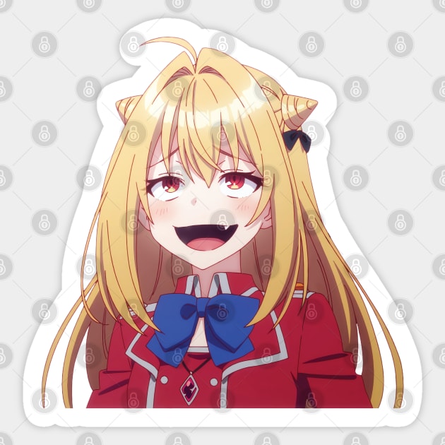 Terakomari Gandesblood (Hikikomari Kyuuketsuki no Monmon) Fan Club Sticker by Kamishirts